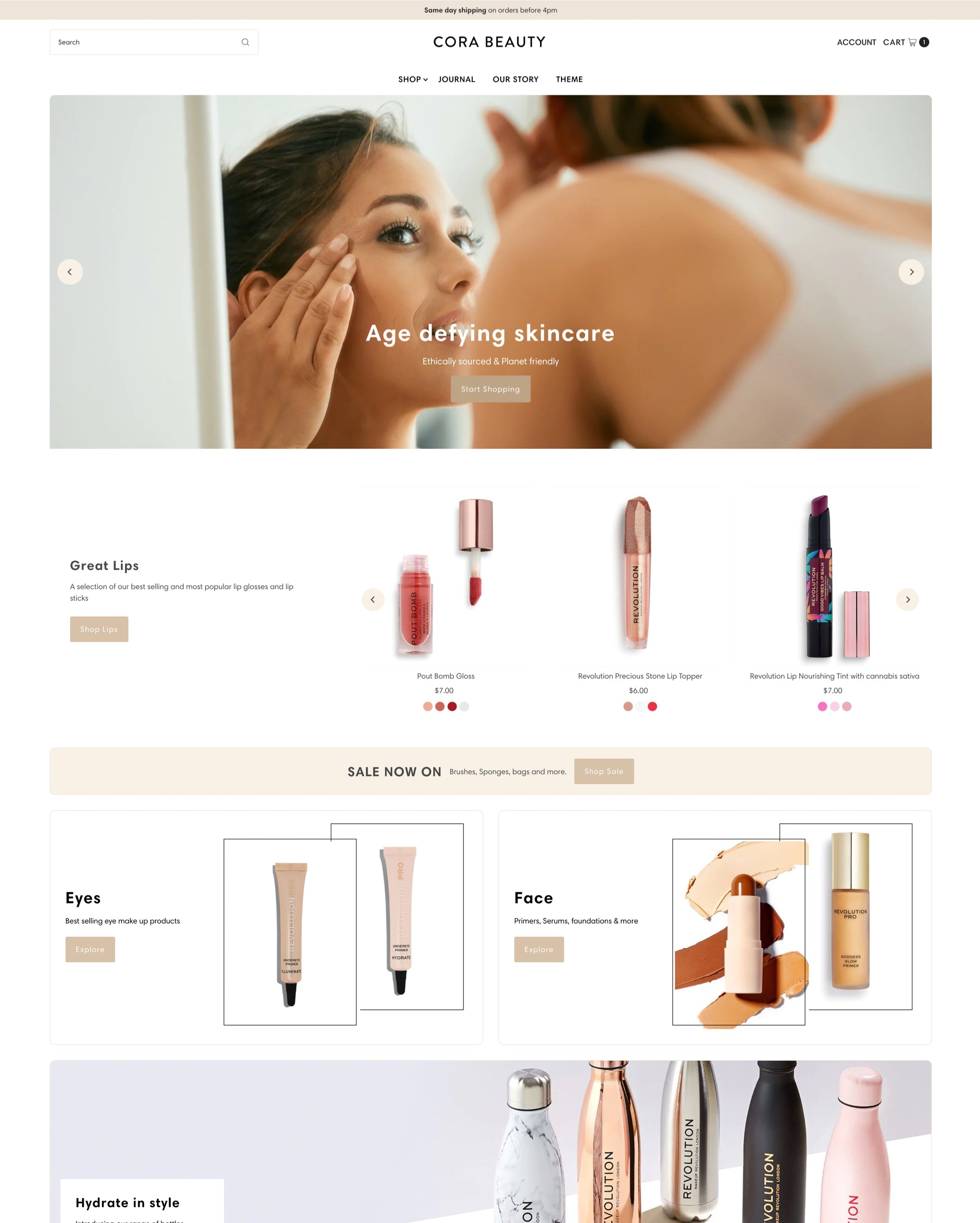 Vantage Shopify theme preview