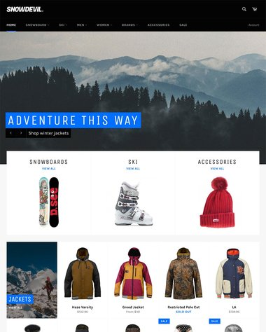 Venture Shopify theme preview